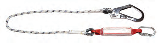 Tek KolluSok EmIcIlI Lanyard 12 mm statIk halatlı KarabIna ve  K4 Kancalı